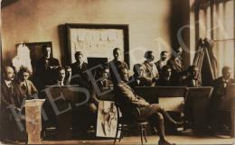  Kron, Béla - Photograph of Eugen Krón and his Students, Kosice, 1924-1928